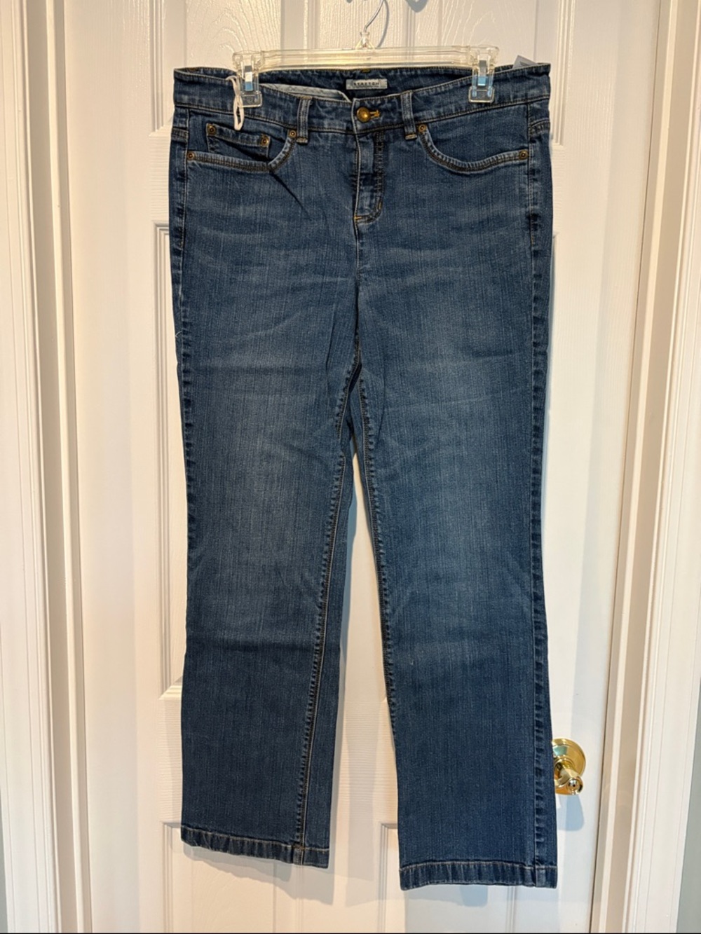 Jones New York Women's Straight-Leg Jeans - Medium Blue Wash